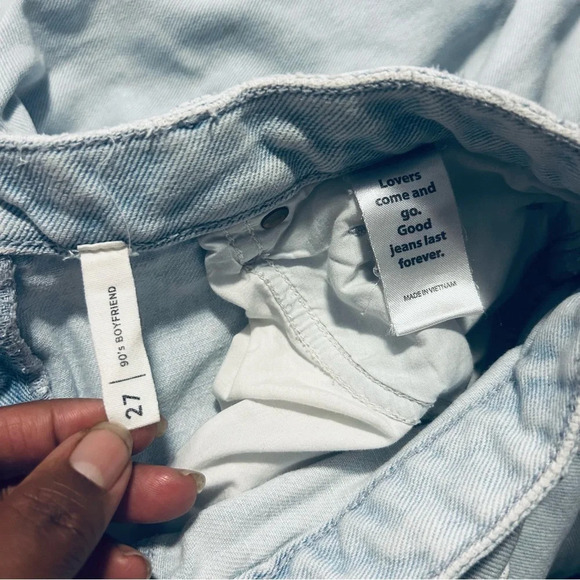 PacSun Eco Light Blue Daisy 90’s Boyfriend Jeans size 27 - Picture 11 of 12